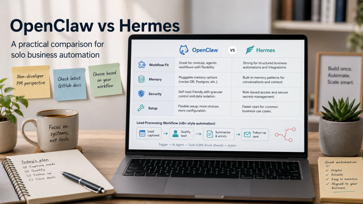 OpenClaw vs Hermes for Solo Automation: 2026 Comparison